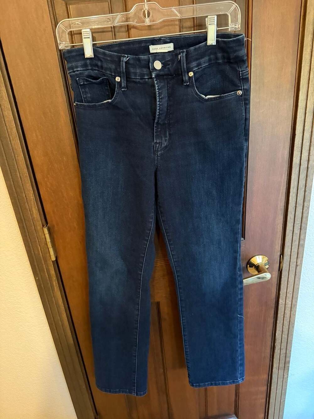 Good American Good Legs Straight Jeans Size 6/28